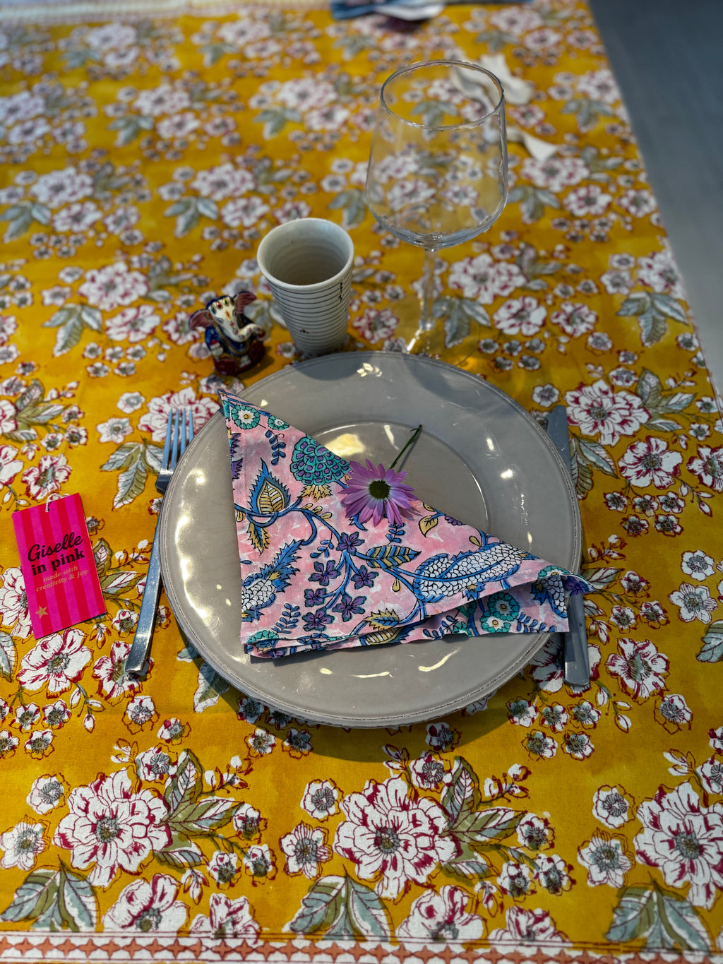 Set de 2 serviettes de table dépareillées