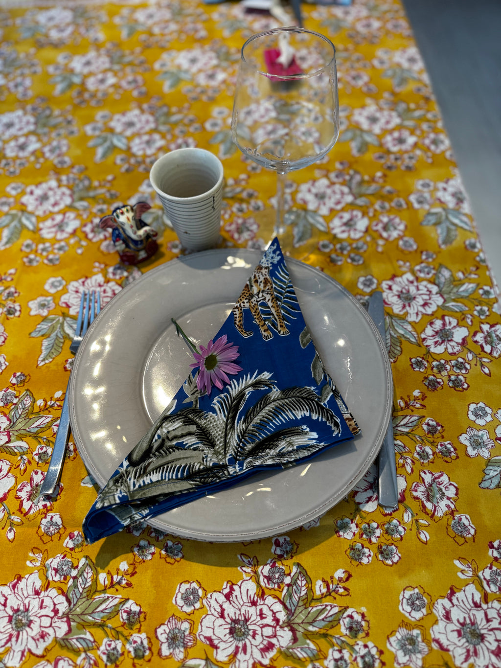 Set de 2 serviettes de table dépareillées