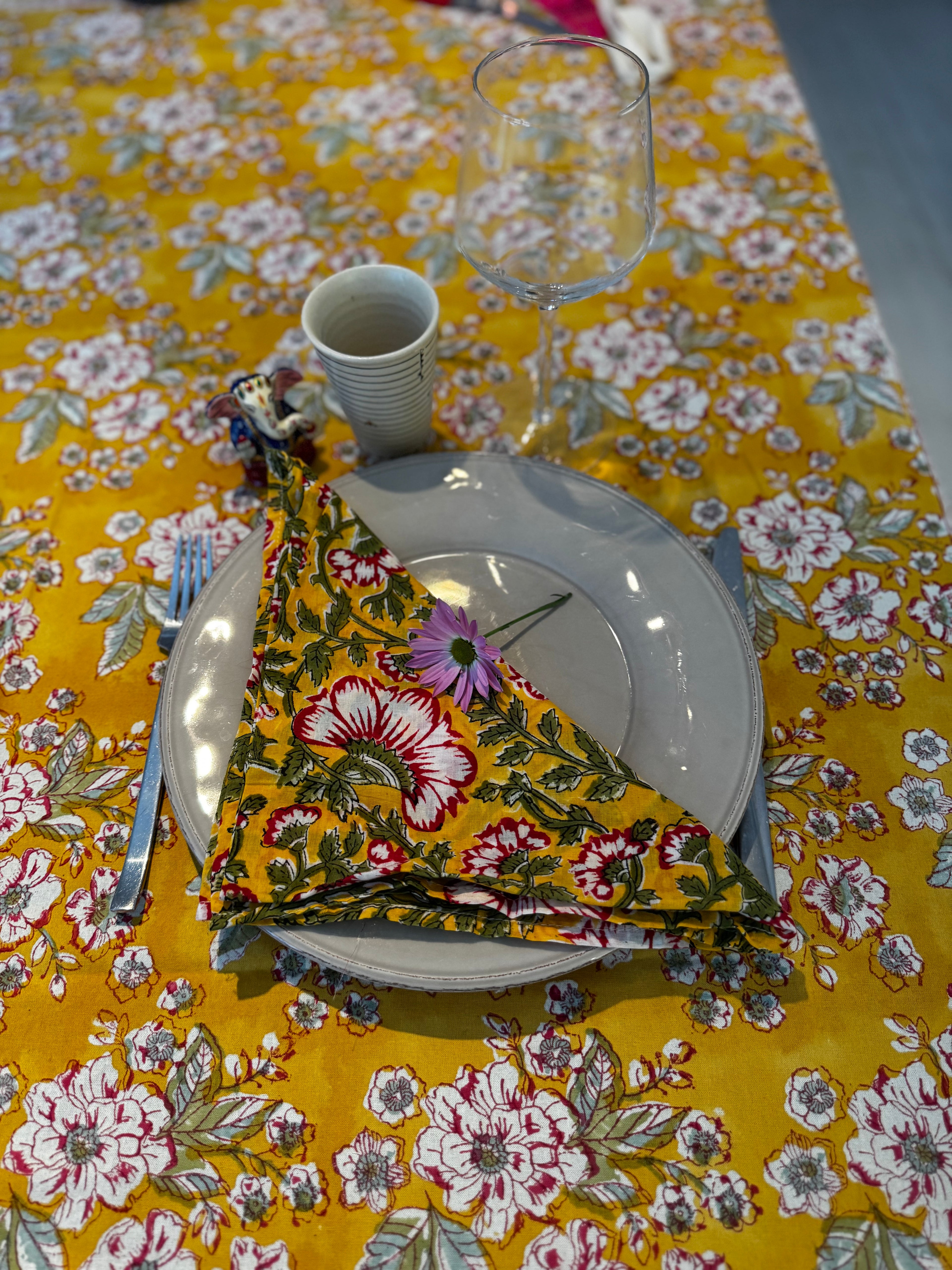 Set de 2 serviettes de table dépareillées