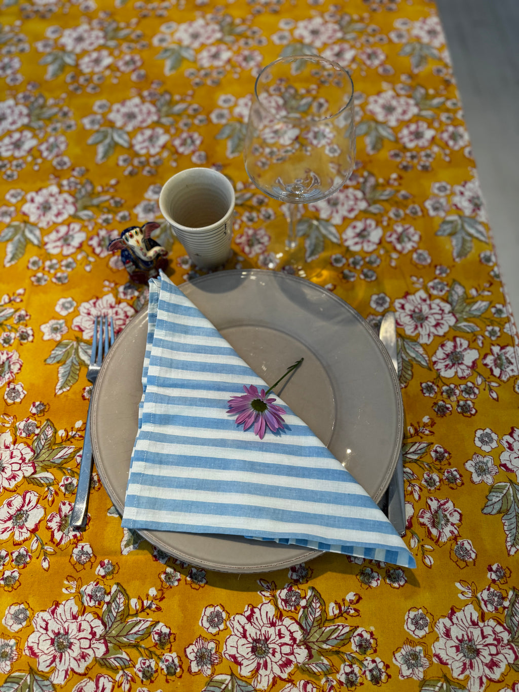 Set de 2 serviettes de table dépareillées