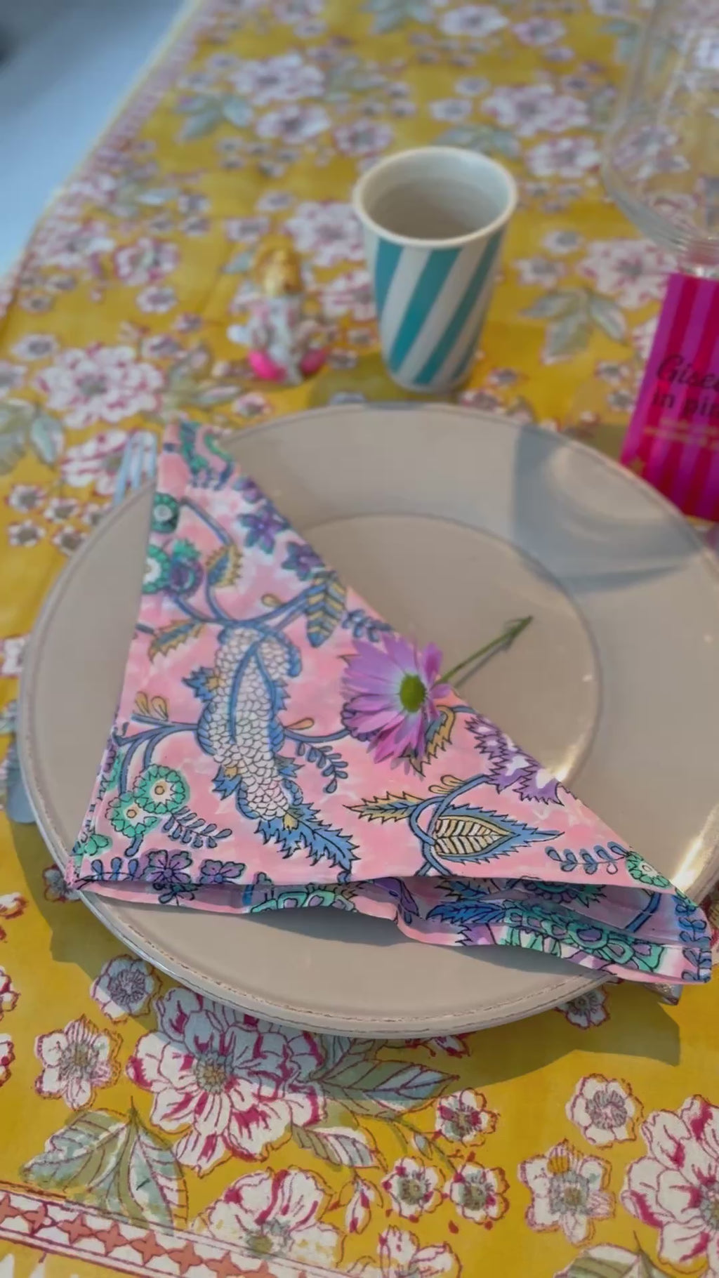 Set de 4 serviettes de table