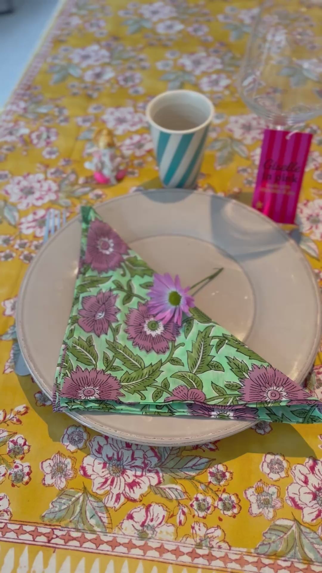 Set de 4 serviettes de table
