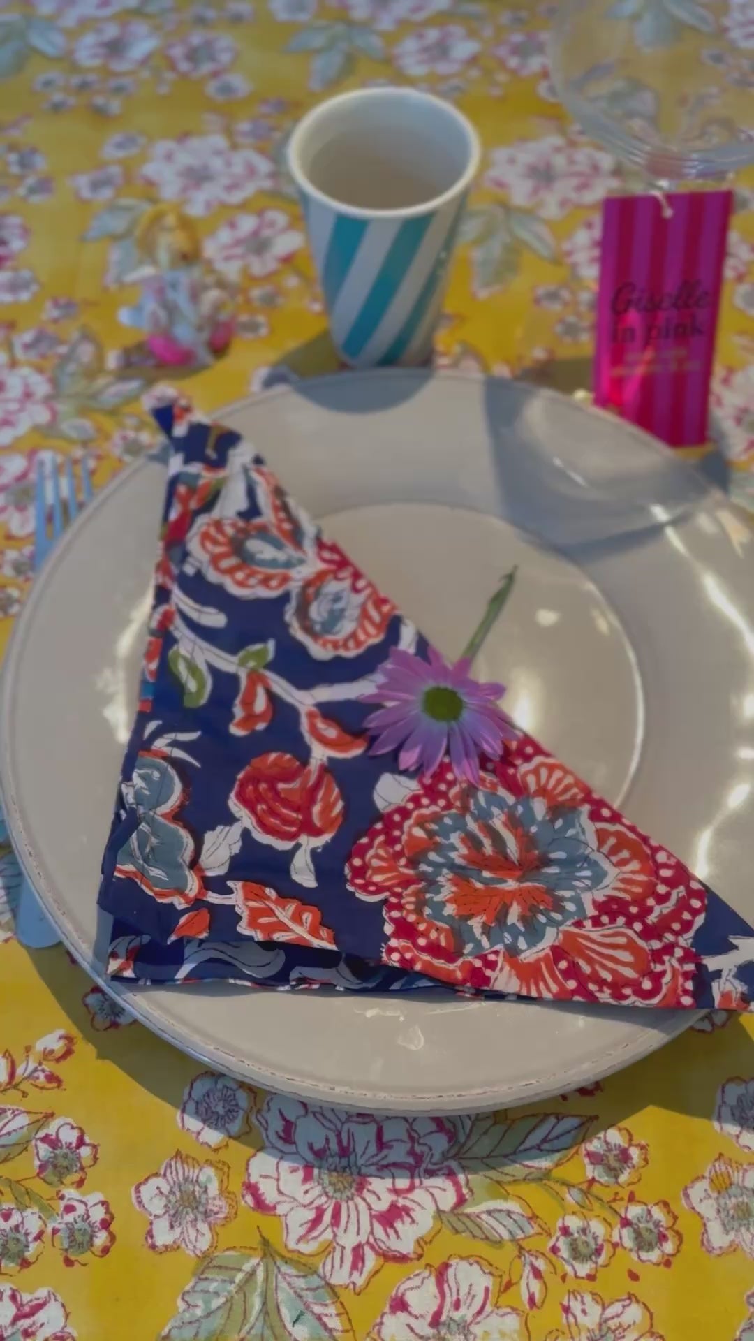 Set de 2 serviettes de table