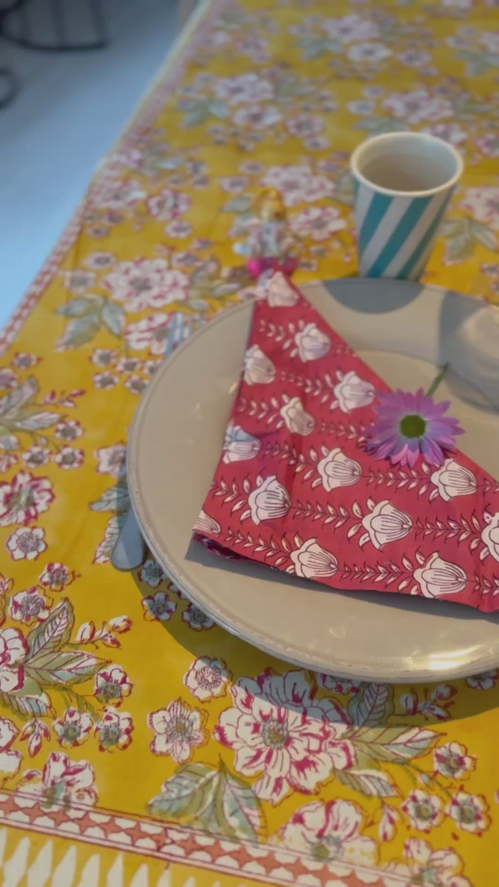 Set de 4 serviettes de table