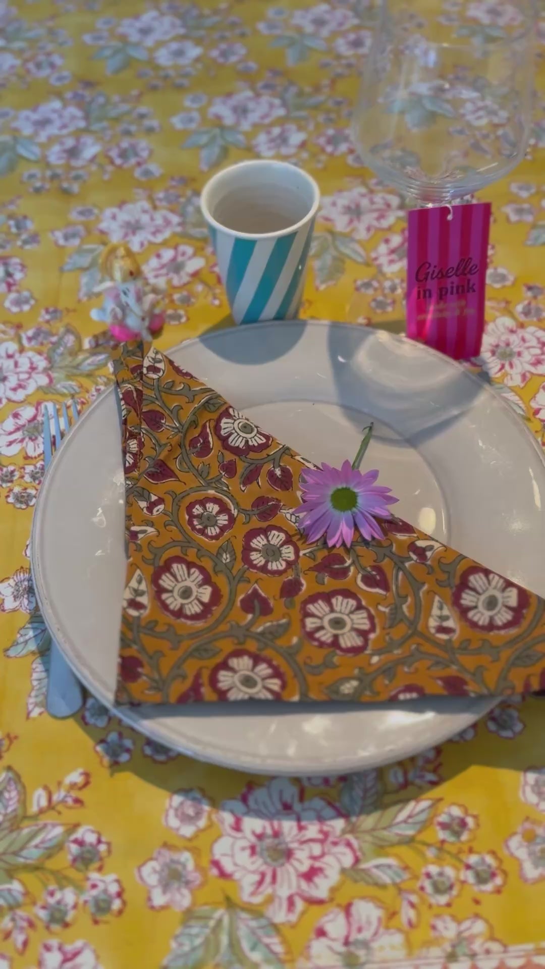 Set de 4 serviettes de table